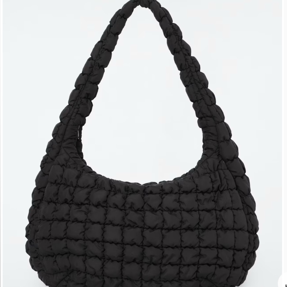 COS Black Quilted Women's Large Bag